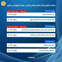 برنامه قهرمانی کشتی فرنگی جوانان