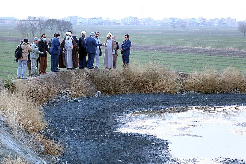 رئیس کل دادگستری استان قزوین از تصفیه خانه فاضلاب شهرک صنعتی البرز بازدید کرد