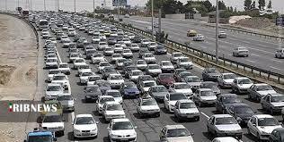 ترافیک سنگین در آزاد راه قزوین ـ کرج