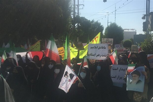 برگزاری راهپیمایی محکومیت اهانت به مقدسات در بوشهر