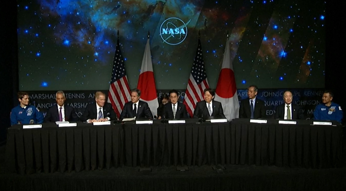امضای توافقنامه همکاری‌ فضایی بین آمریکا و ژاپن