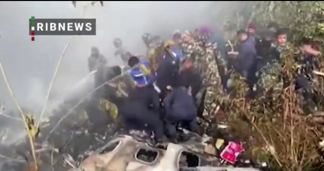 شمار قربانيان سقوط هواپيما در نپال به 67 نفر رسيد