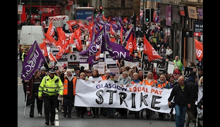 تداوم اعتصاب‌های زنجیره‌ای در انگلیس