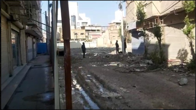 بازگشایی خیابان سعدی در حوالی متروپل آبادان