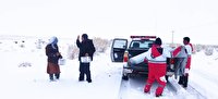 امداد رسانی به عشایر گرفتار برف و کولاک در شهرستان سربیشه