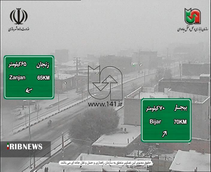 تردد در برخی محورهای مواصلاتی استان زنجان فقط با زنجیرچرخ