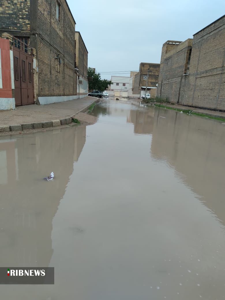 آبگرفتگی خیابان‌های آبادان پس از بارندگی