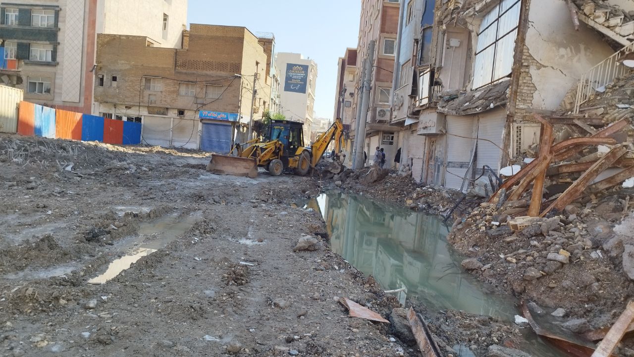 بازگشایی خیابان سعدی در آبادان مستلزم تعمیر زیرساخت ها