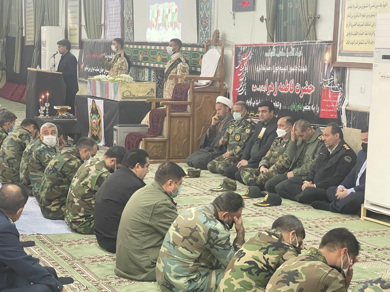 مراسم وداع نیروهای منطقه شمال شرق نزاجا با پیکر شهید گمنام دفاع مقدس در مشهد