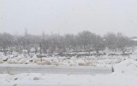 بارش اولین برف زمستانی در یزد