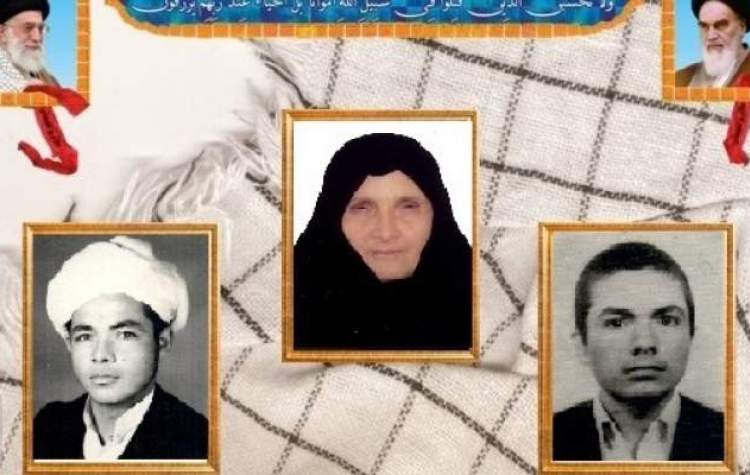 آسمانی شدن مادر دو شهید  دفاع مقدس در مشهد