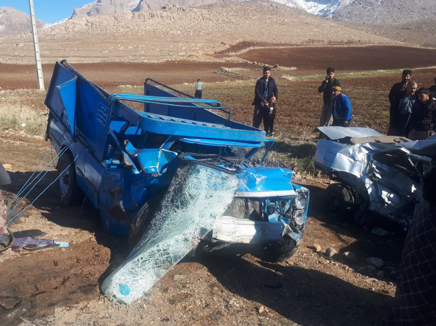 تصادف در محور روانسر کامیاران 2 کشته برجای گذاشت