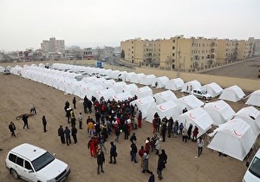 40 اردوگاه در مناطق زلزله زده خوی راه اندازی شده