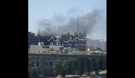 آتش سوزی گسترده در مرکز بغداد