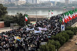 قدردانی نماینده ولی فقیه و استاندار خوزستان از حضور مردم در راهپیمایی ۲۲ بهمن