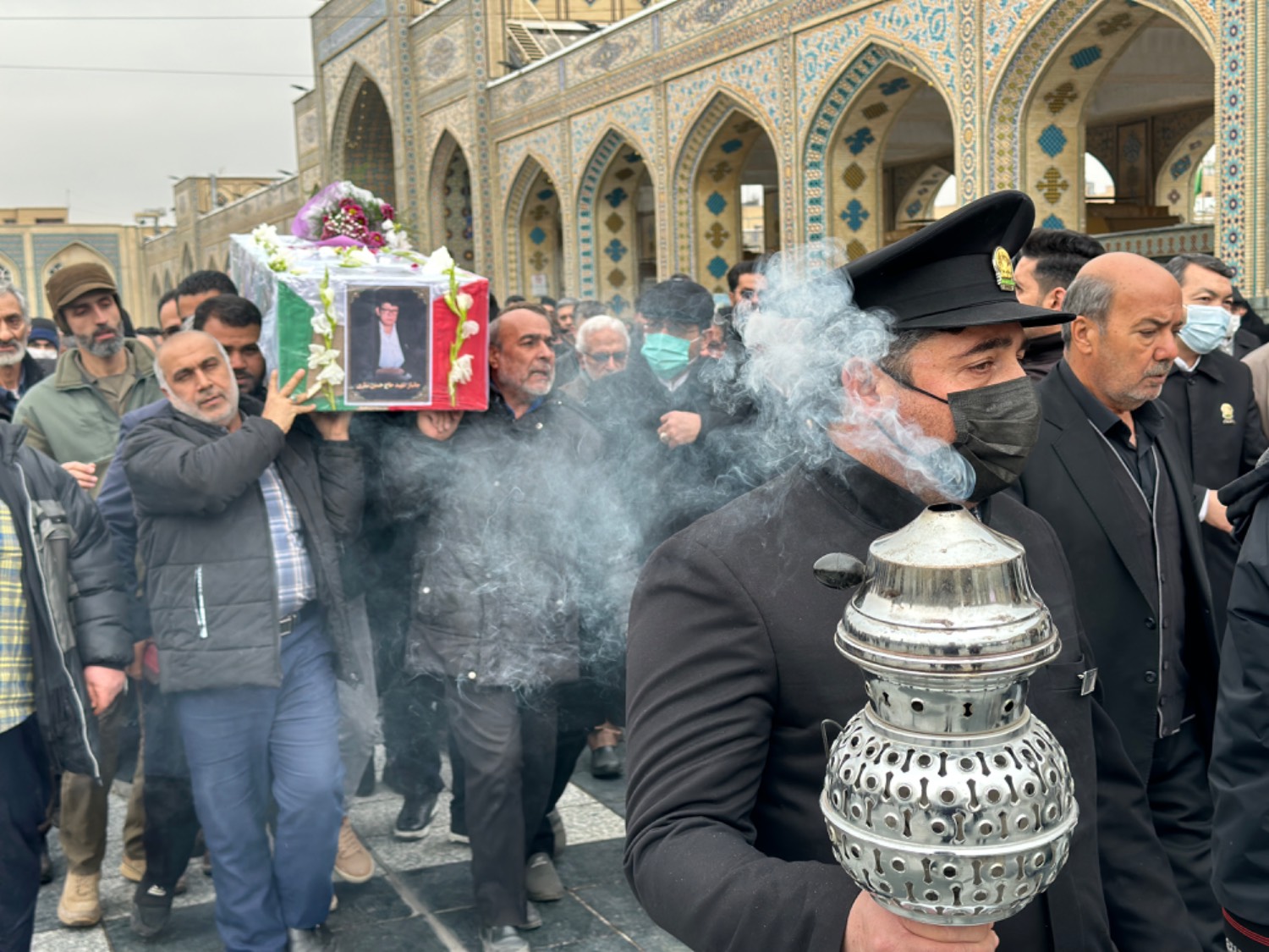 تشییع پیکر پاک جانباز شهید در مشهد