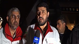 حضور امدادگران ایرانی در شهر زلزله زده حلب