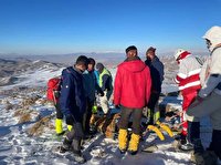 نجات جان کوهنورد ۲۹ ساله در ارتفاعات کوه آوران سلماس