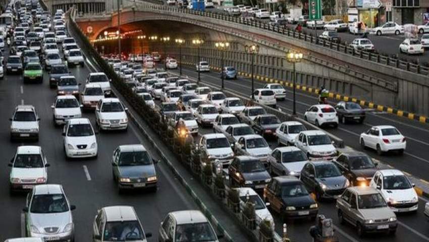 وضعیت ترافیکی معابر و بزرگراه‌های پایتخت، دوشنبه ۳ بهمن