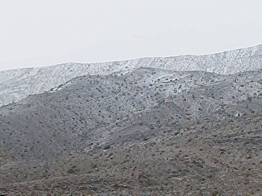 بارش برف در شهرستان بشاگرد هرمزگان+فیلم