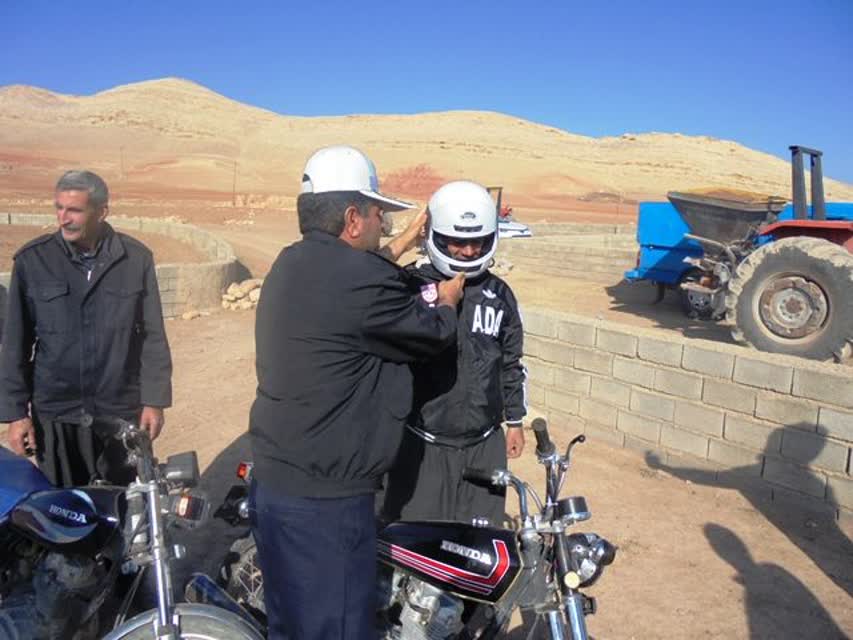 اجرای طرح جامع آموزش موتورسیکلت سواران در کرمانشاه