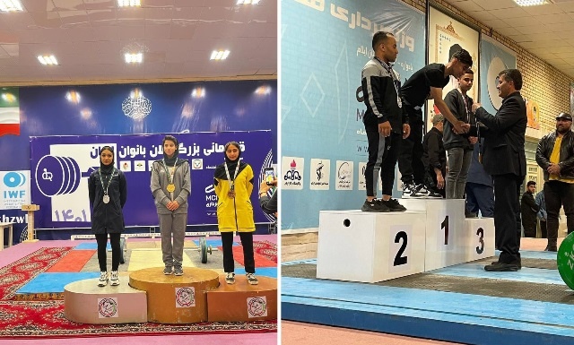 کسب سه نشان رنگارنگ توسط وزنه برداران مهابادی در مسابقات قهرمانی کشور