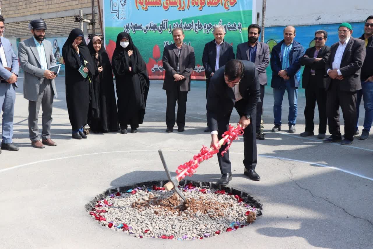 آغاز ساخت مدرسه خیرساز در روستای هفتشویه اصفهان