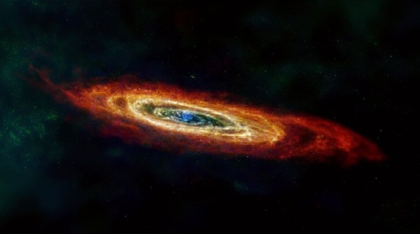 کهکشان رنگین کمانی در تصویر روز ناسا