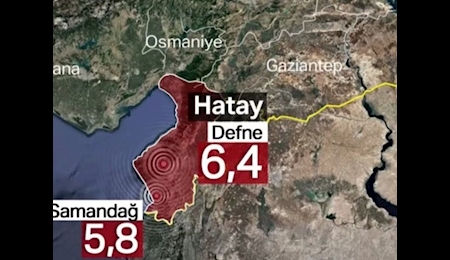 افزایش جانباختگان زلزله دیشب ترکیه به ۶ نفر