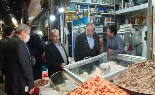 بازدید استاندار از بازار شب قزوین 
