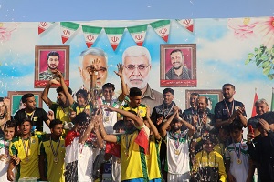پیروزی تیم فوتبال دانش آموزی آبادان و خرمشهر برابر بصره عراق