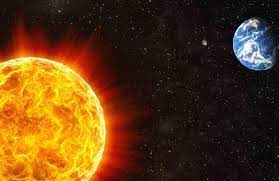 خورشید و سیاره ای نزدیک به خورشید