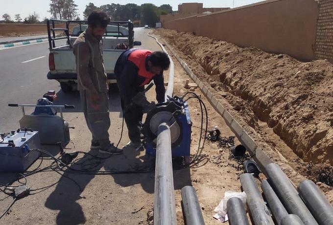 اصلاح شبکه انتقال آب در منطقه ۶۴ واحدی بندر امام خمینی