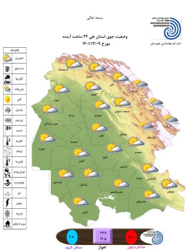 پایداری هوای خوزستان