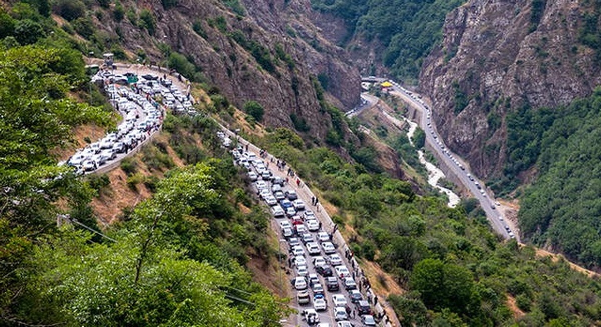 ترافیک سنگین جاده کرج - چالوس را یکطرفه کرد