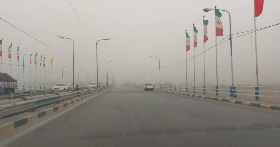 غلظت بالای گرد و غبار در ۱۱ شهر خوزستان