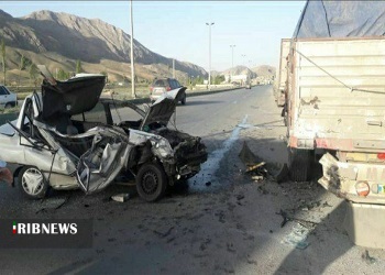 یک کشته و ۲ مصدوم در حادثه رانندگی