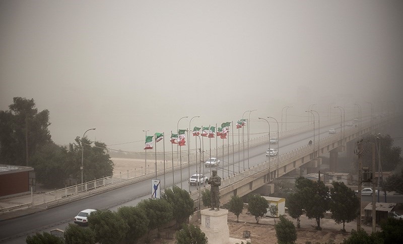 پیش بینی گردو خاک و وزش باد در خوزستان