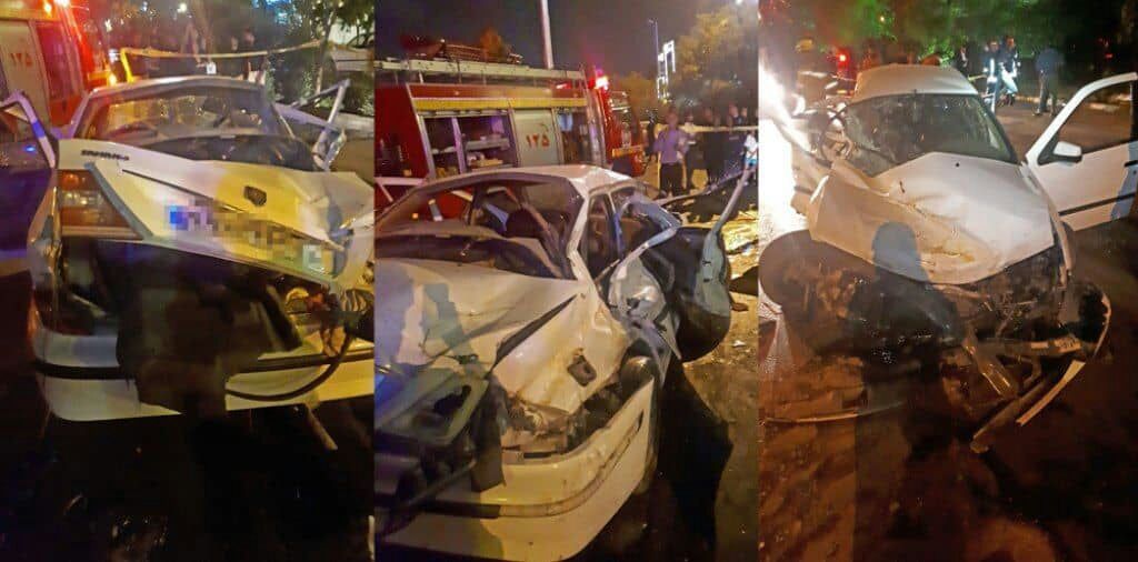 ۲ کشته و ۲ مجروح در سانحه رانندگی در بولوار وکیل آباد مشهد