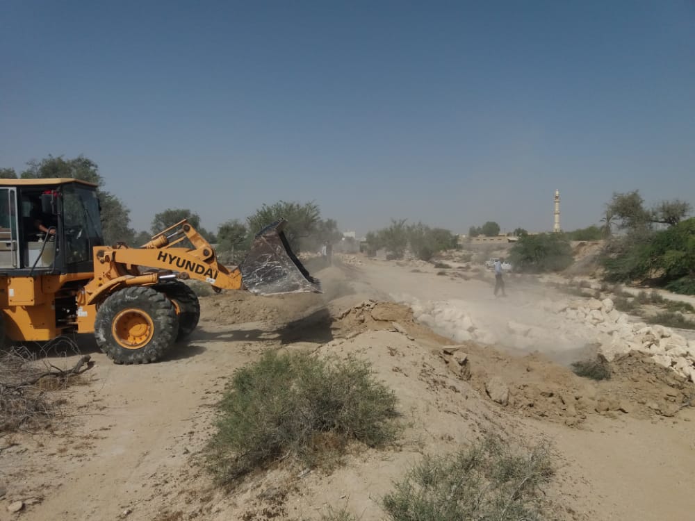رفع تصرف ۵ هزار متر زمین‌های ملی در قشم