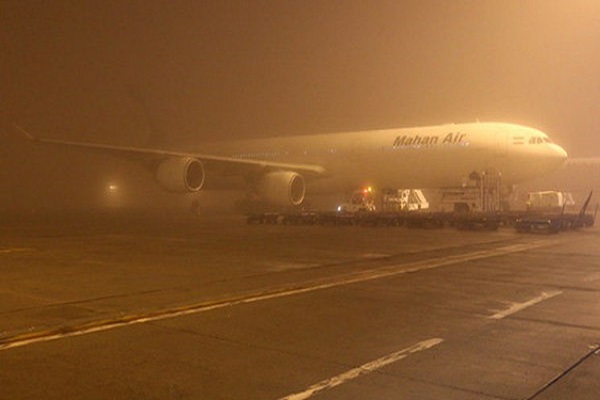 لغو پروازهای فرودگاه بین المللی اهواز به دلیل گرد و غبار