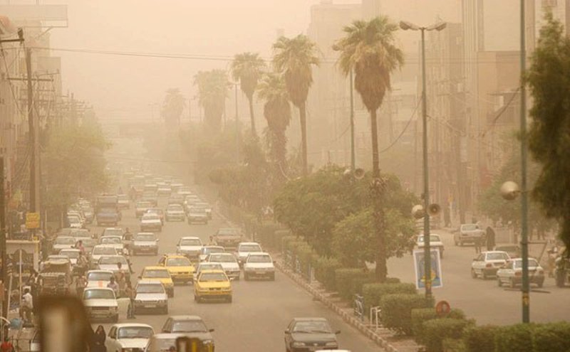 گردوغبار هوای شمال استان بوشهر را در شرایط خطرناک قرار داد