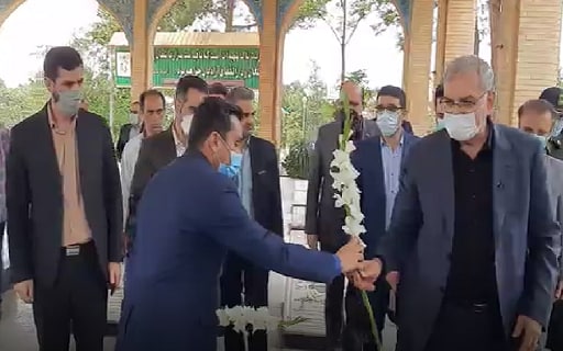 حضور وزیر بهداشت به نمایندگی از هئیت دولت در شهرستان آبیک