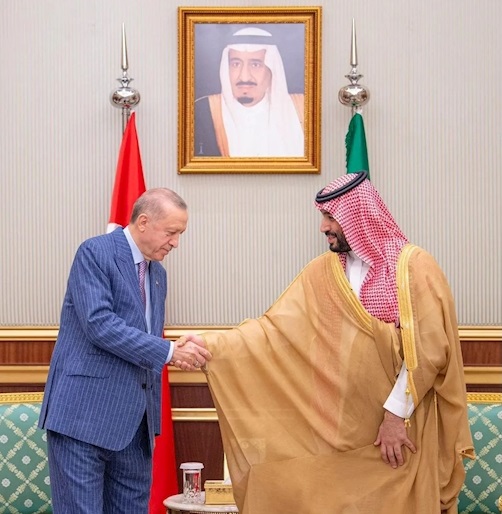 دیدار اردوغان با بن سلمان در عربستان
