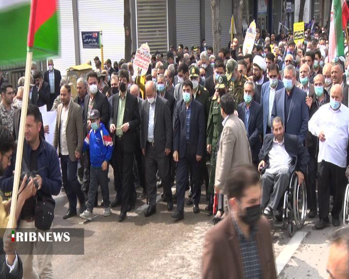 شکوه حضور مردم اردبیل در دفاع از آرمان قدس
