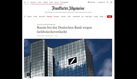 کشف پولشویی در بزرگترین بانک آلمان
