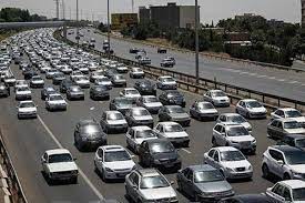 ترافیک سنگین در آزادراه قزوین – کرج و کرج – تهران