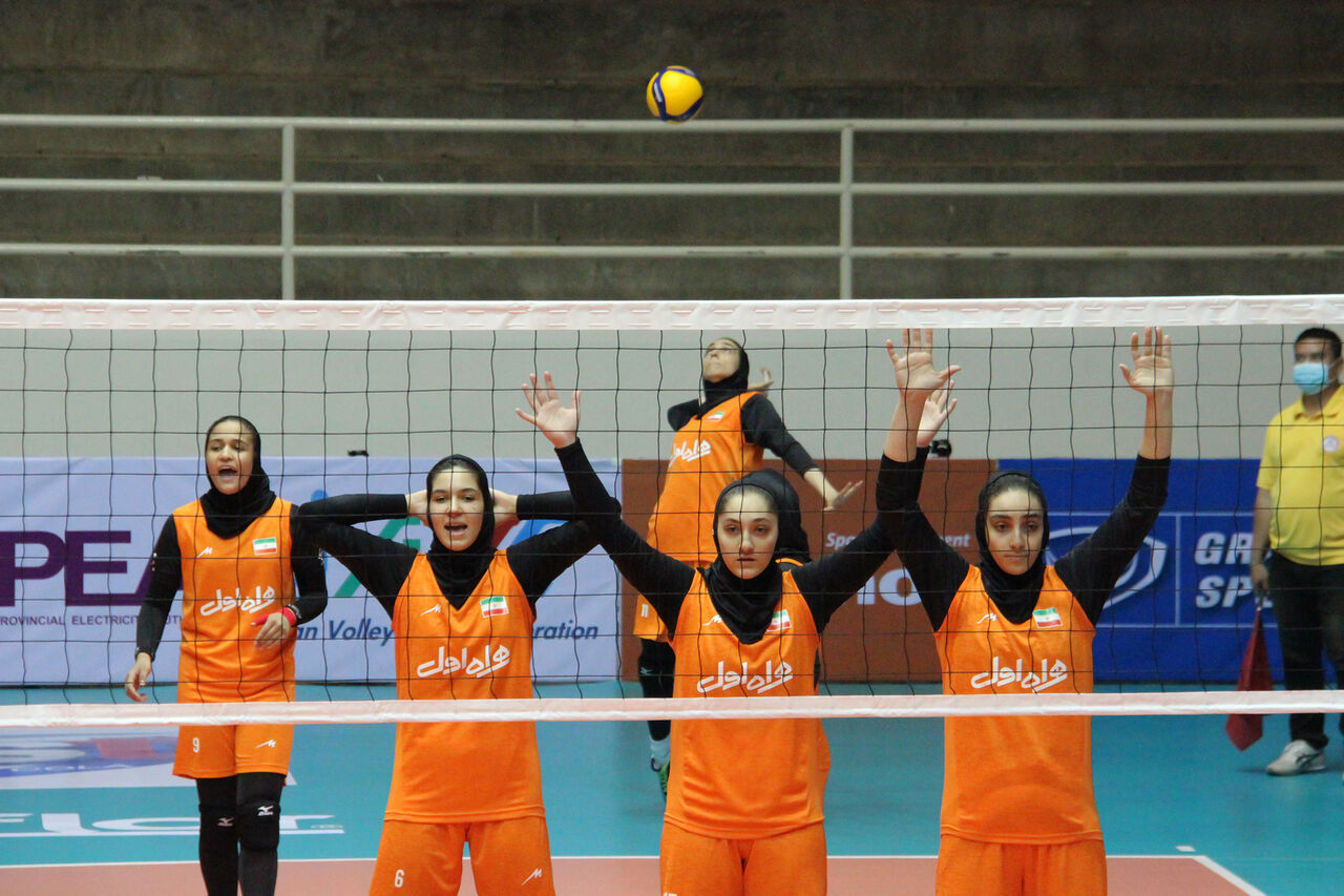 دومین تست تیم ملی نوجوانان دختر در قهرمانی والیبال آسیا
