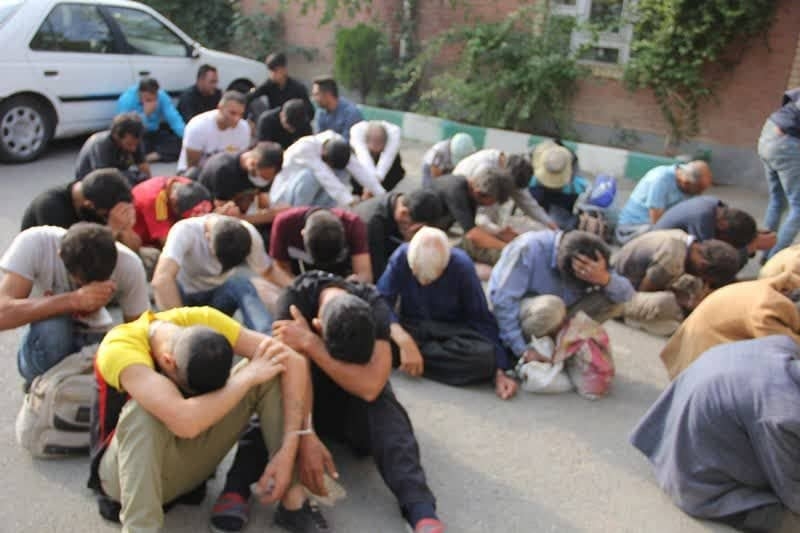 جمع آوری ۵۵ معتاد متجاهر در شهرری