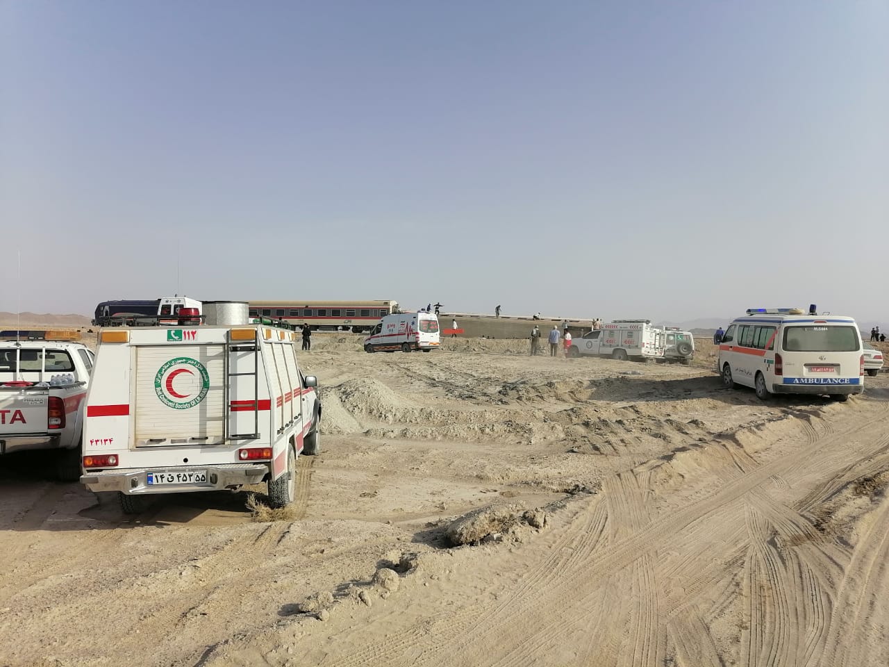 پایان عملیات امداد رسانی در محل حادثه قطار مشهد - یزد